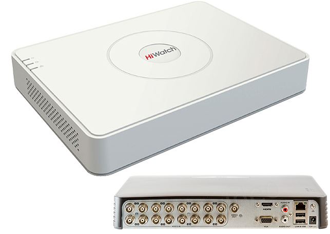 16cs 2MP, HDTVI/AHD/Analog DVR, HiWatch DS-H116Q